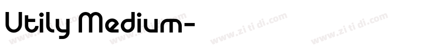 Utily Medium字体转换